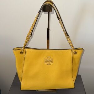 Gorgeous Tory Burch Yellow Shoulder Bag